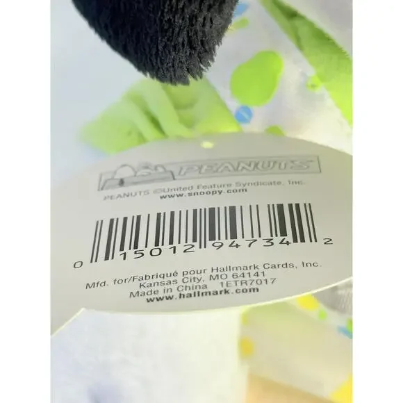 Hallmark Snoopy White Easter Themed Cap Painted Egg Collectible Plush Toy - Picture 11 of 12